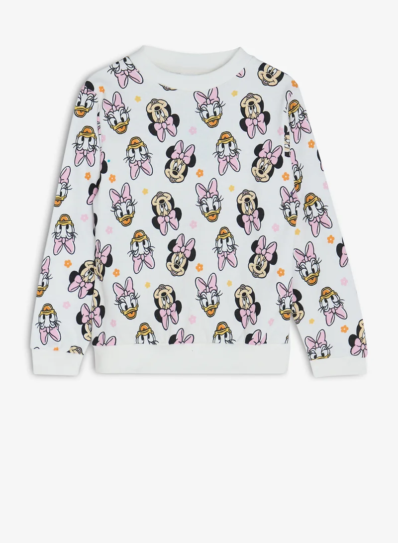 ديزني طقم سويت شيرت وبنطلون رياضي ميكي ماوس للأطفال